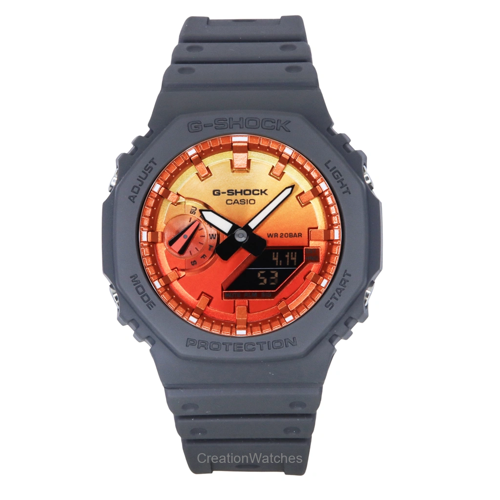 Casio G-SHOCK アナログデジタル バイオベース 樹脂ベルト Multicolor Dial クォーツ GA-2100FL-8A 200m防水 メンズ腕時計