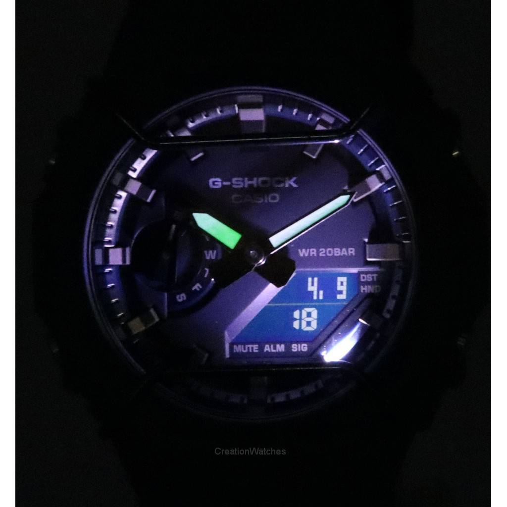 カシオ トーン オン トーン G ショック アナログ デジタル ブルー クロマチック ダイヤル クォーツ GA-2100PT-2A  GA2100PT-2 200 M メンズ腕時計 ja ja