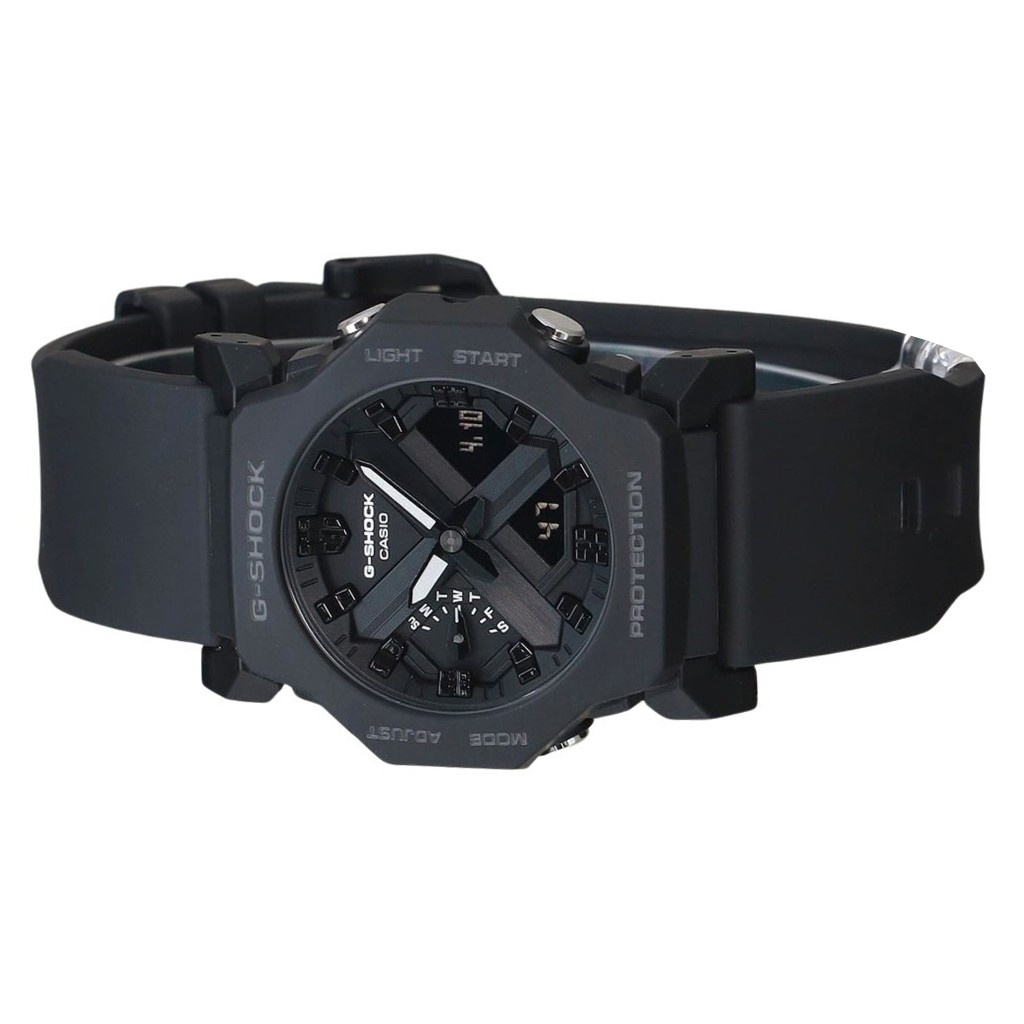 カシオ G-Shock アナログ デジタル ブラック 樹脂 ブラック ダイヤル
