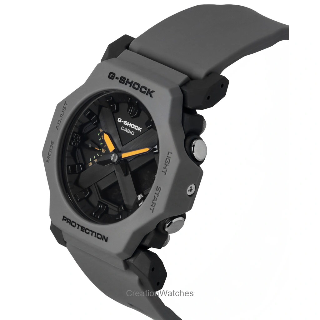 カシオ G-SHOCK アナログデジタル樹脂ストラップ グレー文字盤