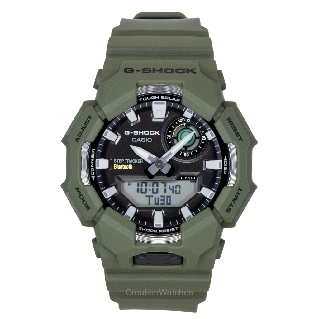 Casio G-SHOCK アナログデジタル スマホリンク バイオベース Resin 黒文字盤 ソーラー GA-B010-3A 200m防水 メンズ腕時計