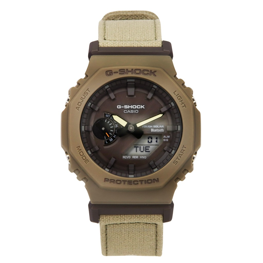 Casio G Shock Analog Digital Smartphone Link Bluetooth Bronze Dial Tough Solar GA B2100CT 5A 200M Mens Watch