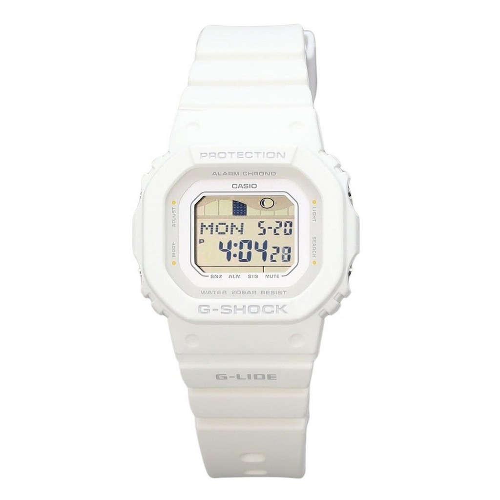 Casio G-SHOCK G-Lide デジタル White Bio Based 樹脂ベルト クォーツ GLX-S5600-7B 200m防水 レディース腕時計