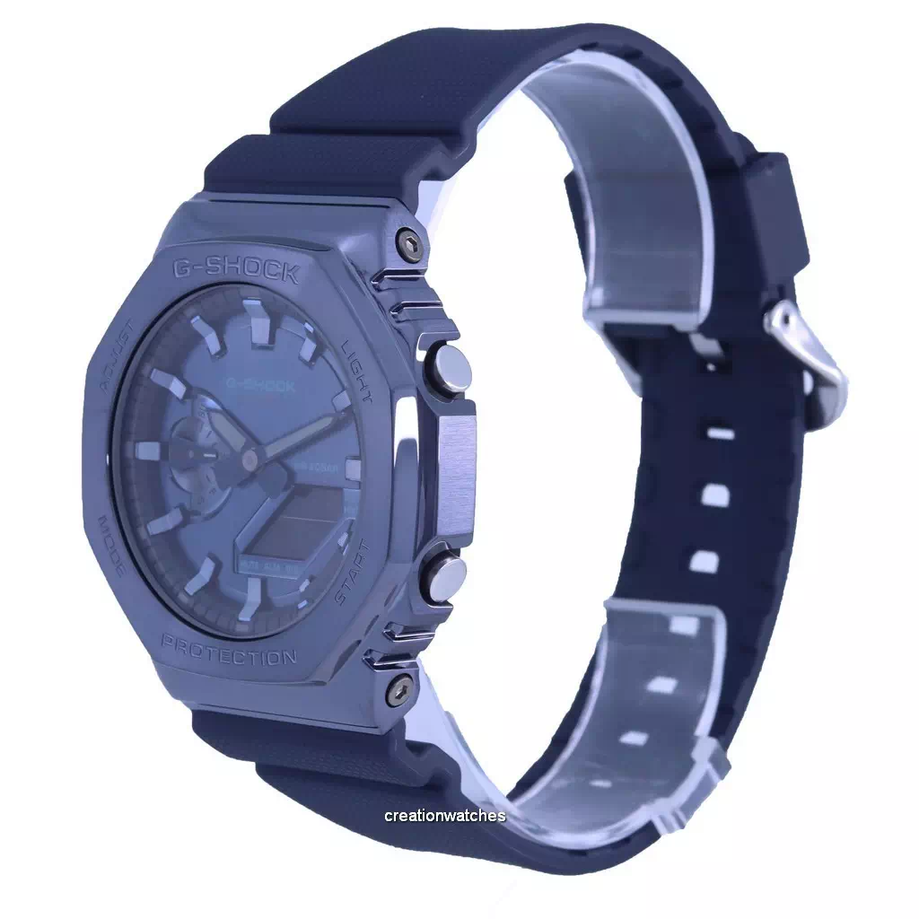 Reloj para hombre Casio G-Shock World Time analógico digital cubierto de metal GM-2100N-2A GM2100N-2 200M