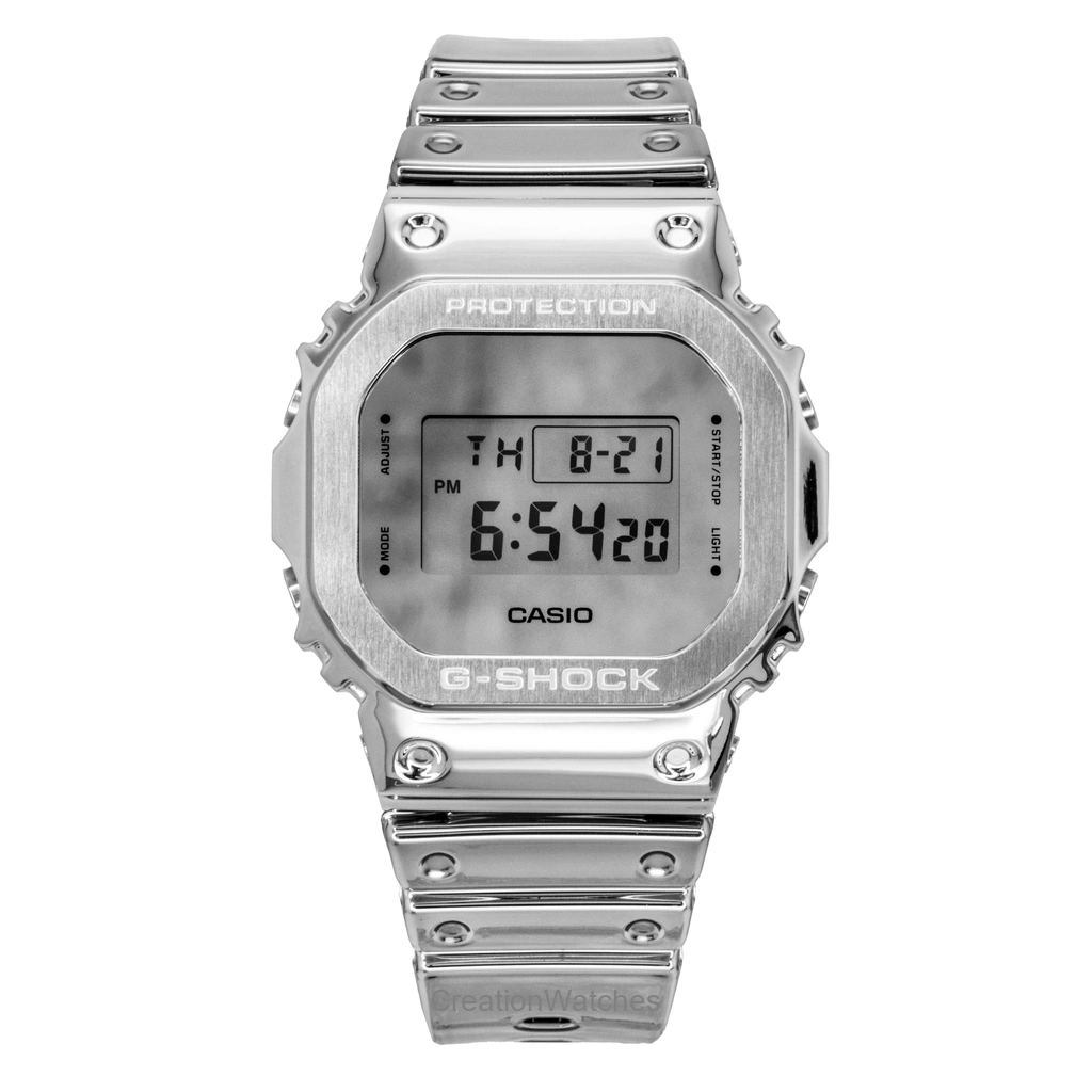 Casio G-SHOCK G-Steel Fine Metallic デジタル Silicone Strap クォーツ GM-5600YM-8A8 200m防水 メンズ腕時計