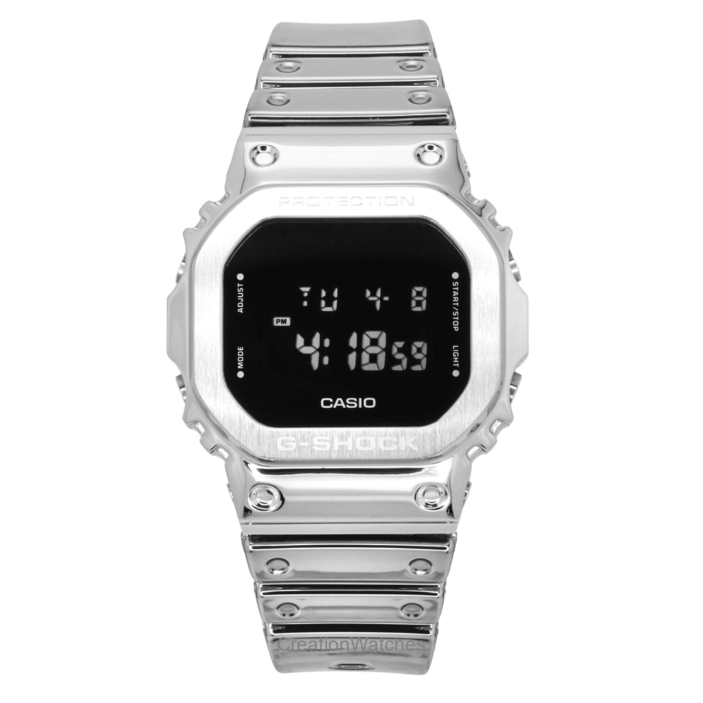 Casio G-SHOCK G-Steel デジタル Fine Metallic Tough Silicone Strap クォーツ GM-5600YM-8 200m防水 メンズ腕時計