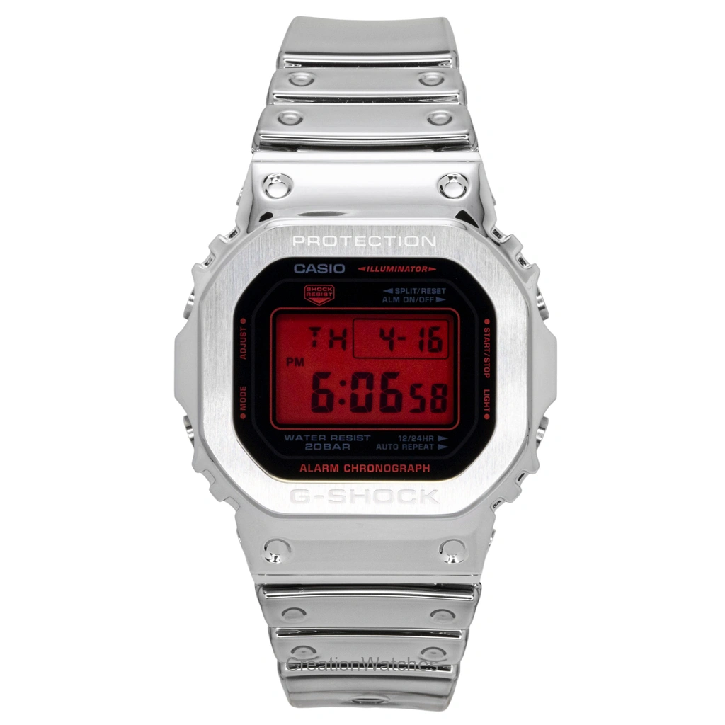 Casio G-SHOCK Fine Metallic デジタル Silicone Strap クォーツ GM-5600YRA-8 200m防水 メンズ腕時計