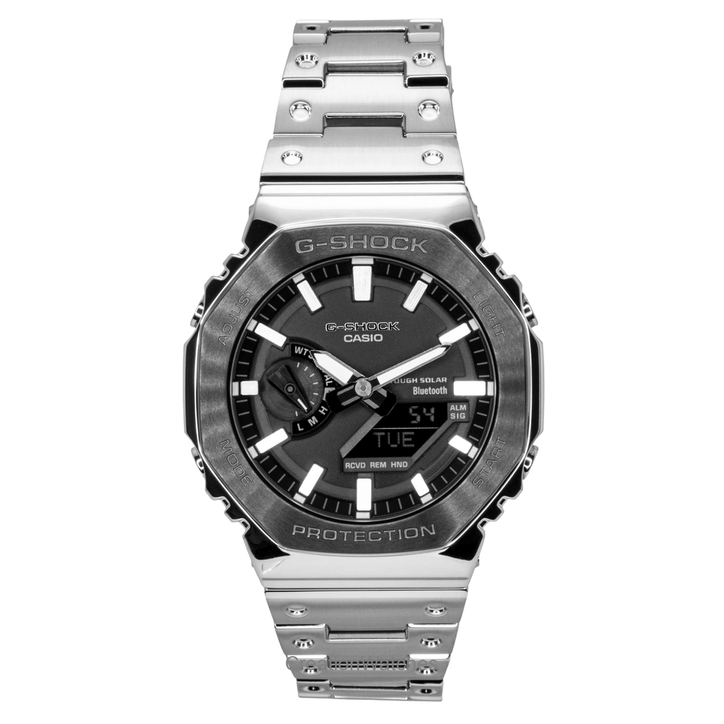 Casio G-Shock Analog Digital Full Metal Smartphone Link Black Dial Solar GM-B2100BT-1A 200M Men's Watch