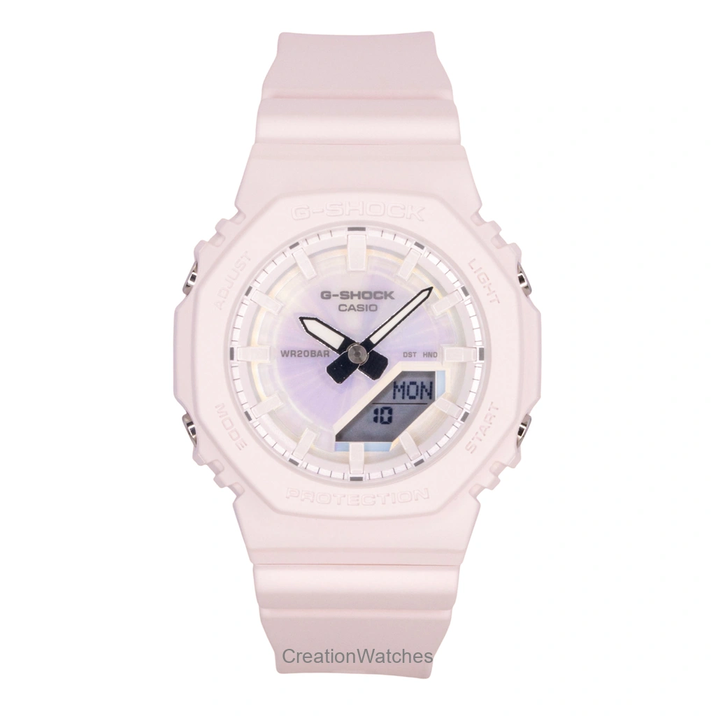 Casio G-SHOCK アナログデジタル 樹脂ベルト Polarized Pink Dial クォーツ GMA-P2100PC-4A 200m防水 レディース腕時計