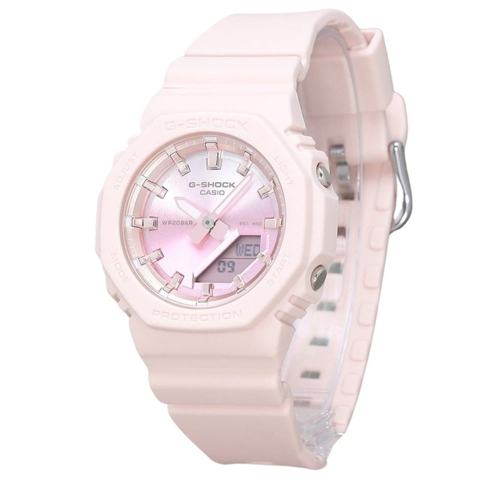 カシオ G-Shock アナログ デジタル サンセット グロー シリーズ バイオベース 樹脂 ストラップ ピンク ダイヤル クォーツ  GMA-P2100SG-4A 200M レディース 腕時計 ja
