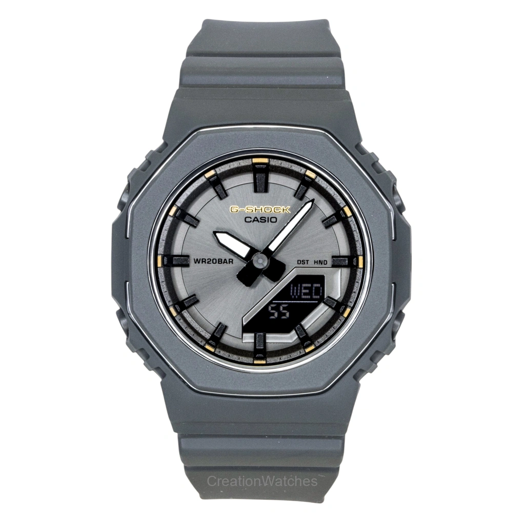 Casio G-SHOCK アナログデジタル バイオベース 樹脂ベルト Grey Dial クォーツ GMA-P2126W-8A 200m防水 レディース腕時計