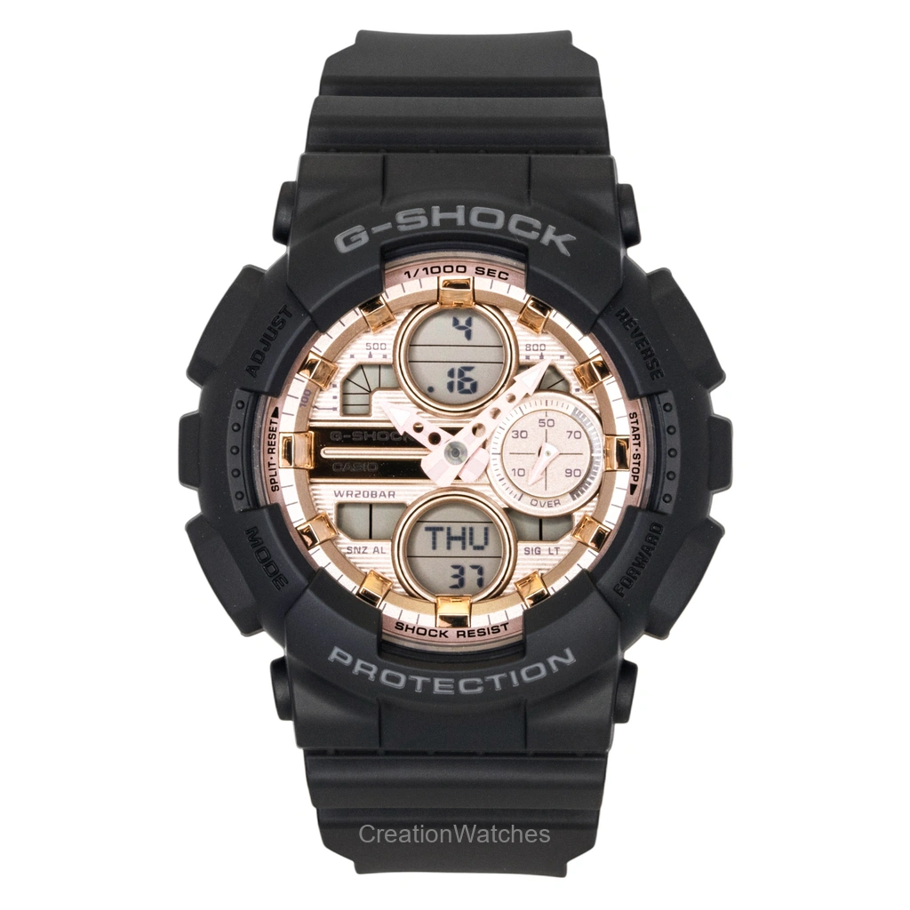 Casio G-SHOCK アナログデジタル バイオベース Resin Rose Gold Dial クォーツ GMA-S140PG-1A 200m防水 レディース腕時計