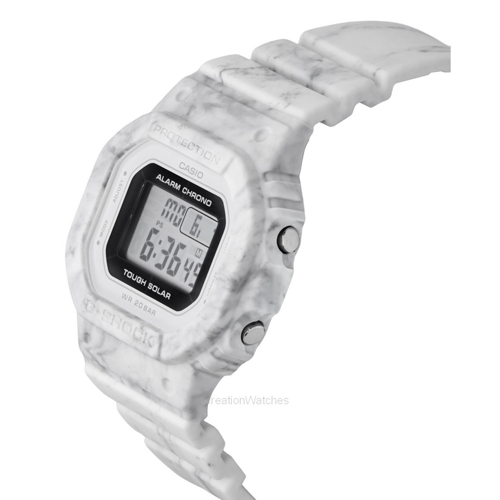 Casio G Shock Digital White Bio Based Resin Strap Tough Solar GMS S5600RT 7 200M