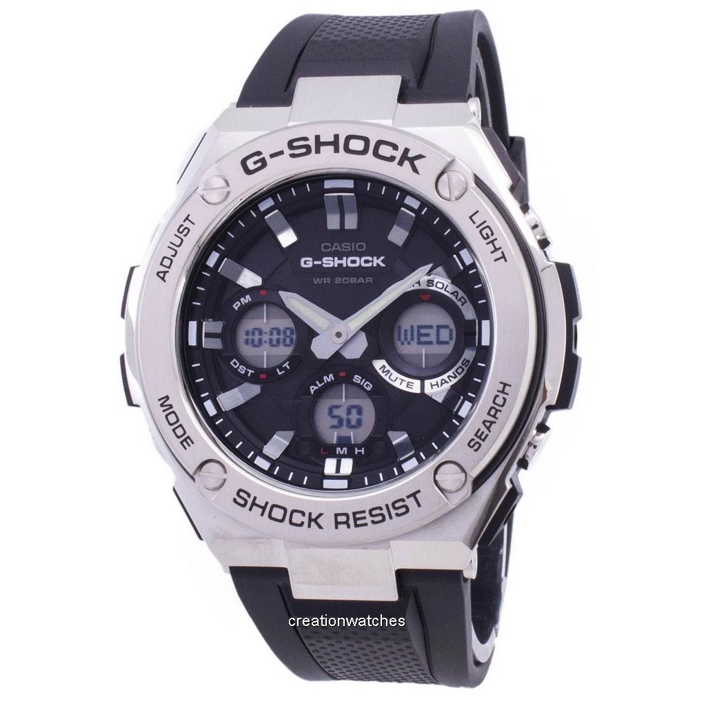Casio G-Shock G-STEEL Analog-Digital World Time GST-S110-1A GSTS110-1A ...