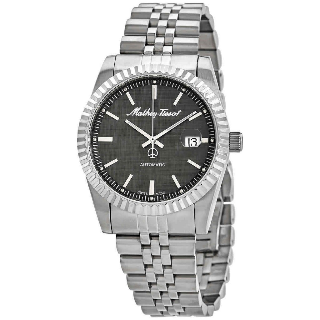Mathey-Tissot Mathy III 自動巻き ステンレススチール Grey Dial H1810ATAS メンズ腕時計