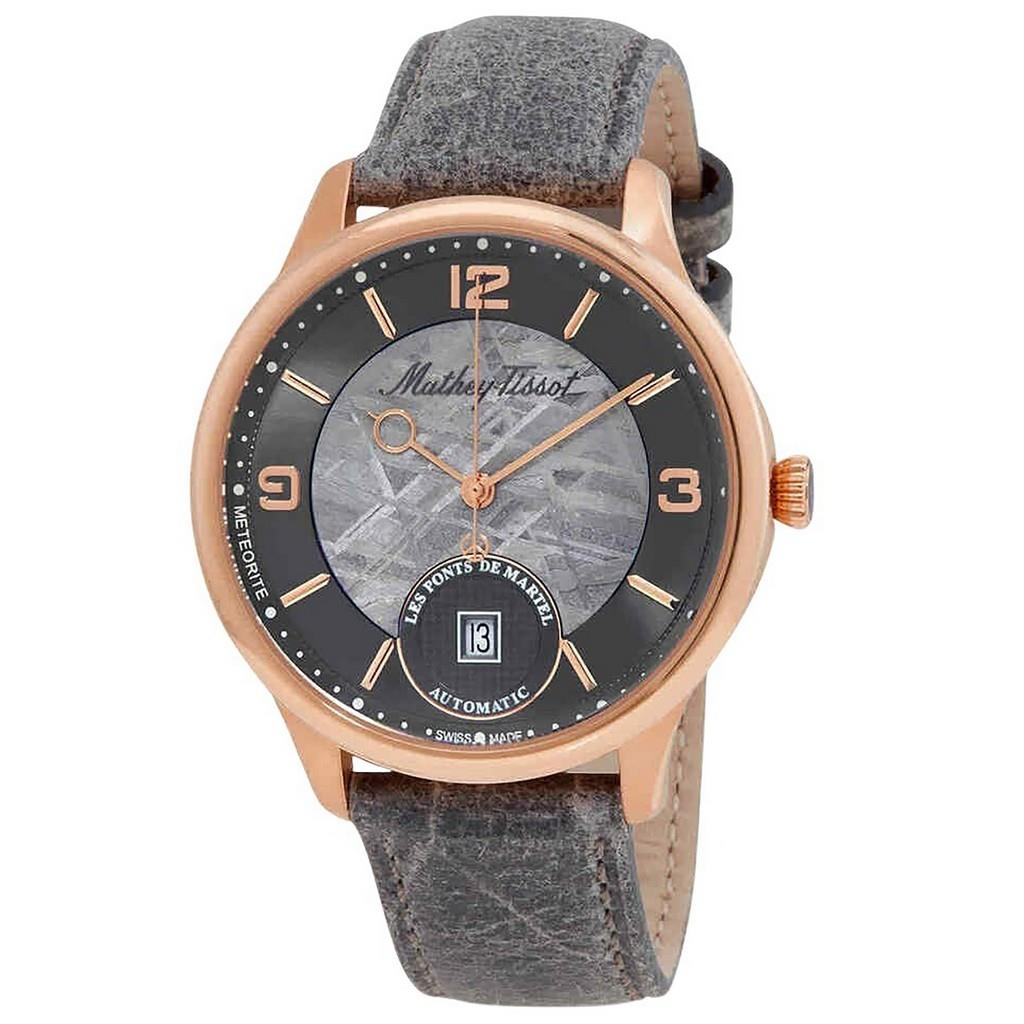 Mathey-Tissot Edmond 限定品 レザーベルト Grey Dial 自動巻き H1886METP メンズ腕時計