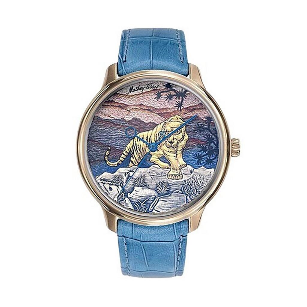 Mathey-Tissot Edmond 限定品 Handcrafted 3D Tiger Multicolor Dial 自動巻き H1886TP メンズ腕時計