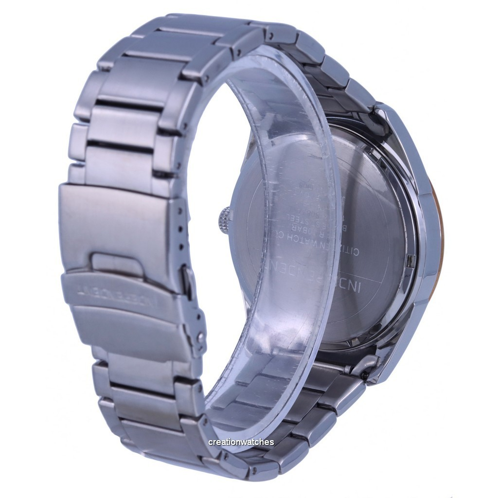 Independent Stainless Steel White Dial Quartz IB5-331-11 100M Men's Watch