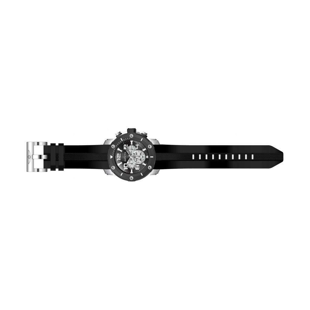 Bracelet montre plongée silicone noir