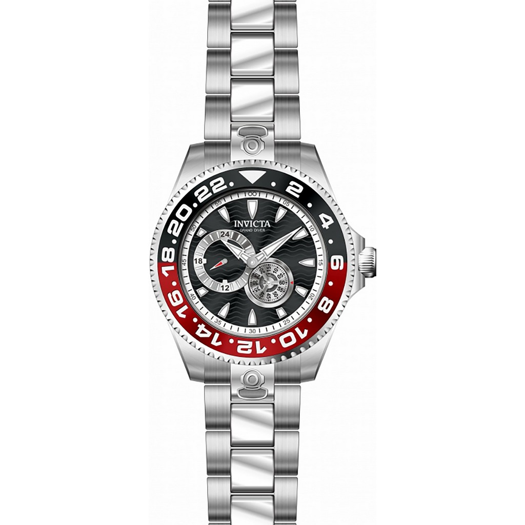 Invicta Grand Diver 45818 Heren Horloge - Automatisch Uurwerk Roestvrij Staal Met Groene Wijzerplaat 47mm