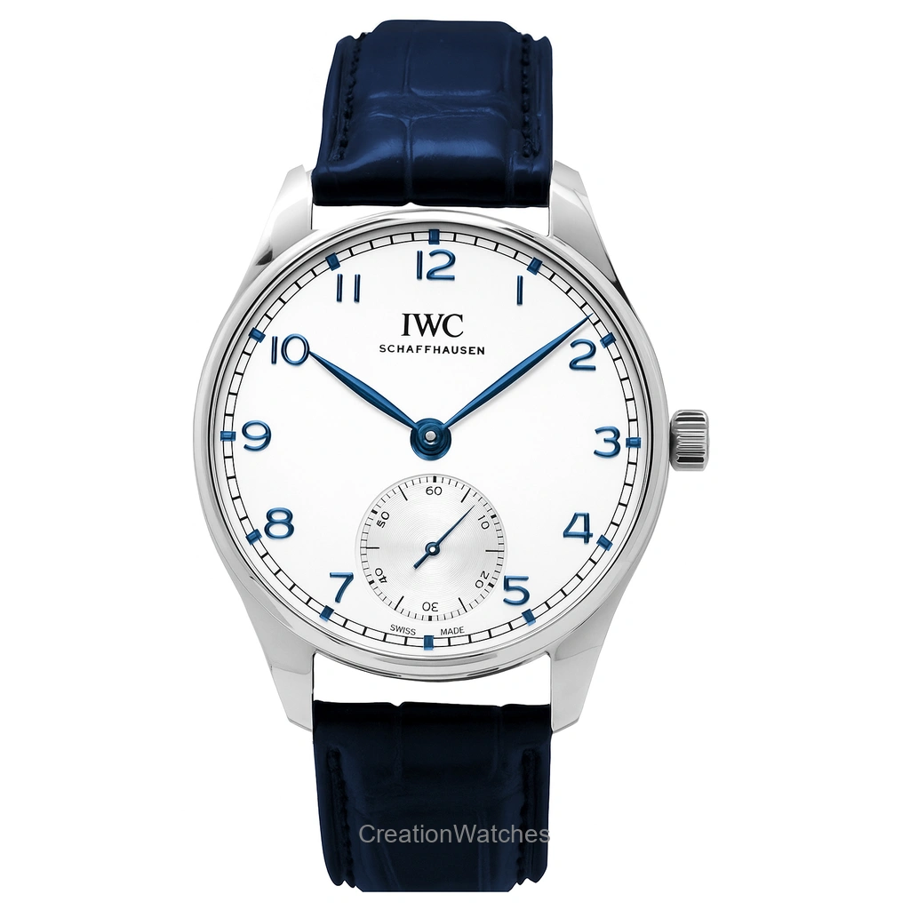 IWC Portugieser レザーベルト Silver Dial 自動巻き IW358304 メンズ腕時計