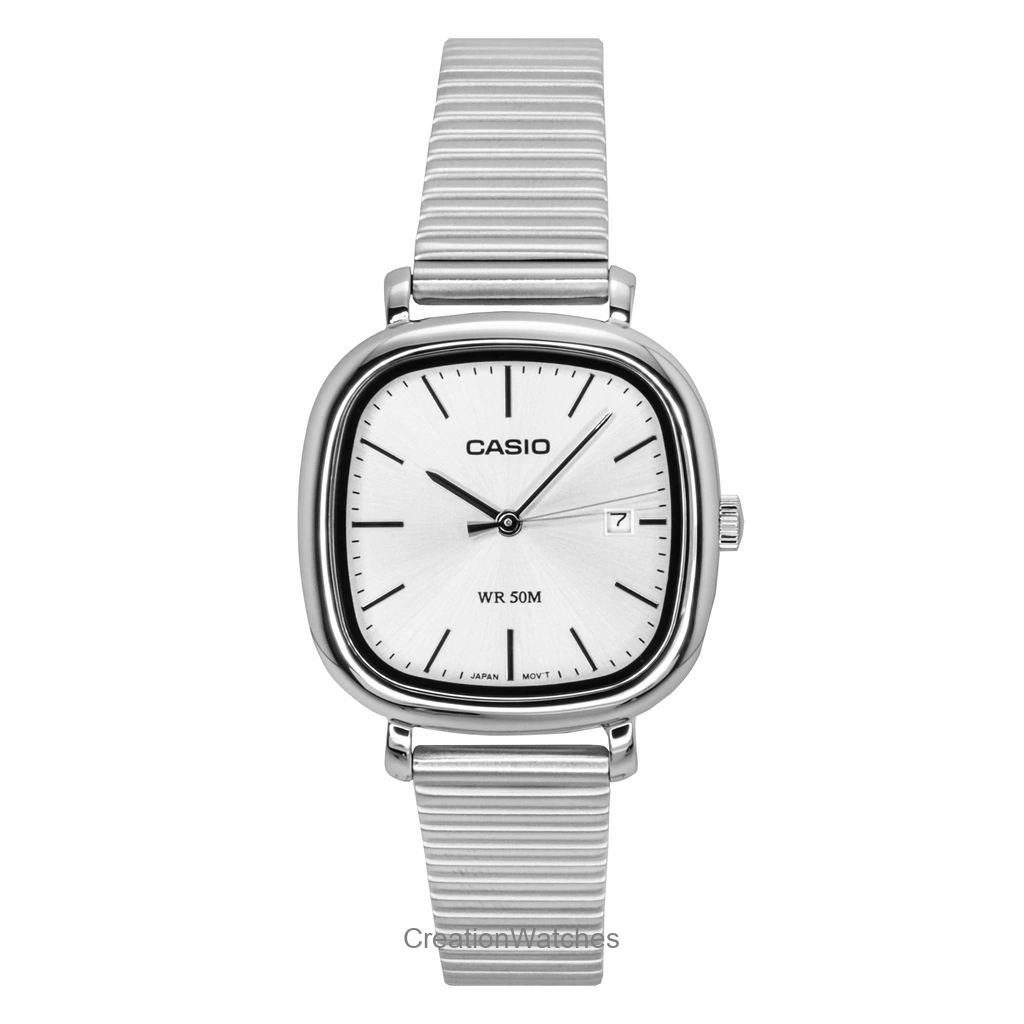 Casio Standard アナログ ステンレススチール Silver Dial クォーツ LTP-B166D-7AV レディース腕時計
