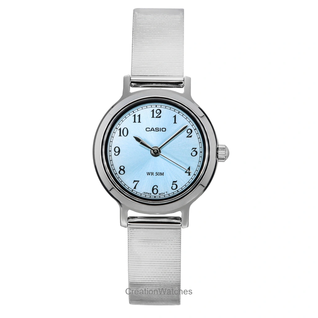 Casio Standard アナログ ステンレススチール 青文字盤 クォーツ LTP-B170D-2BV レディース腕時計