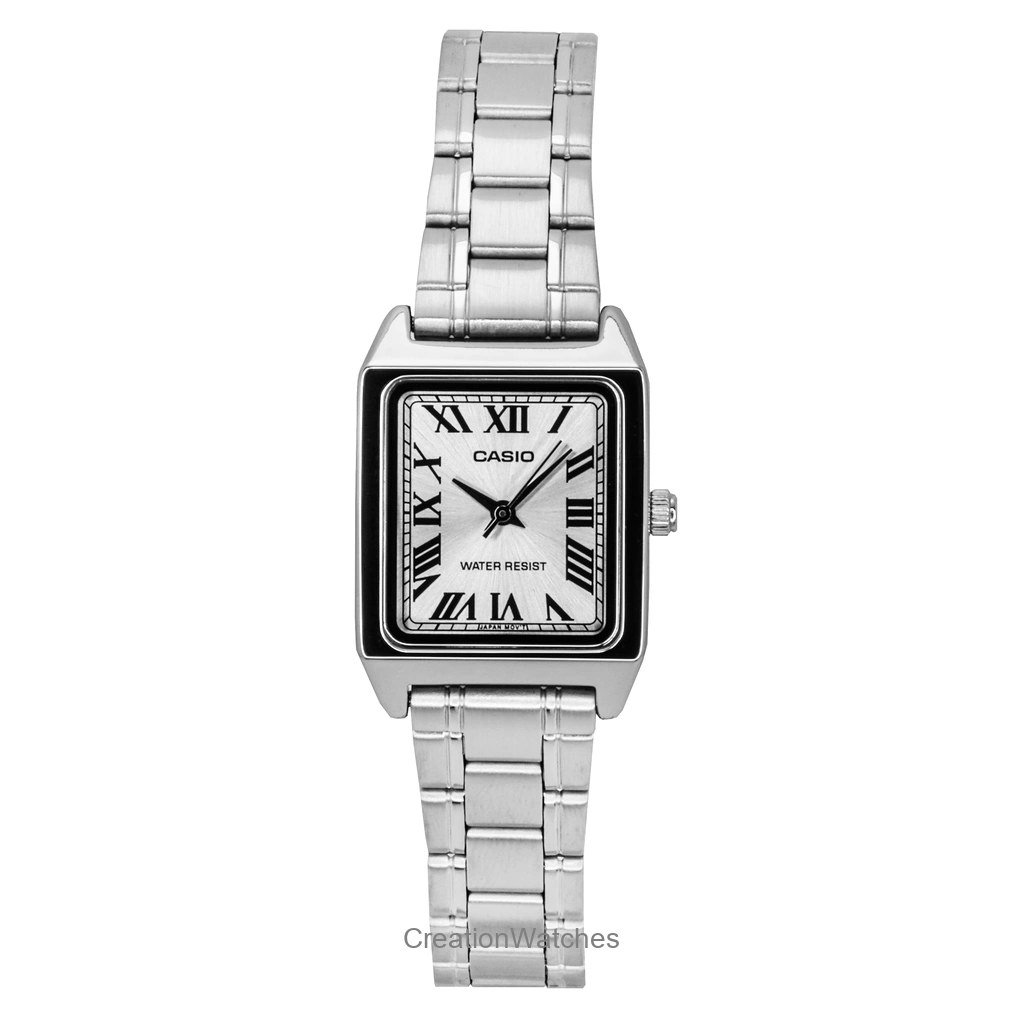 Casio Standard アナログ ステンレススチール Silver Dial クォーツ LTP-V007D-7B レディース腕時計