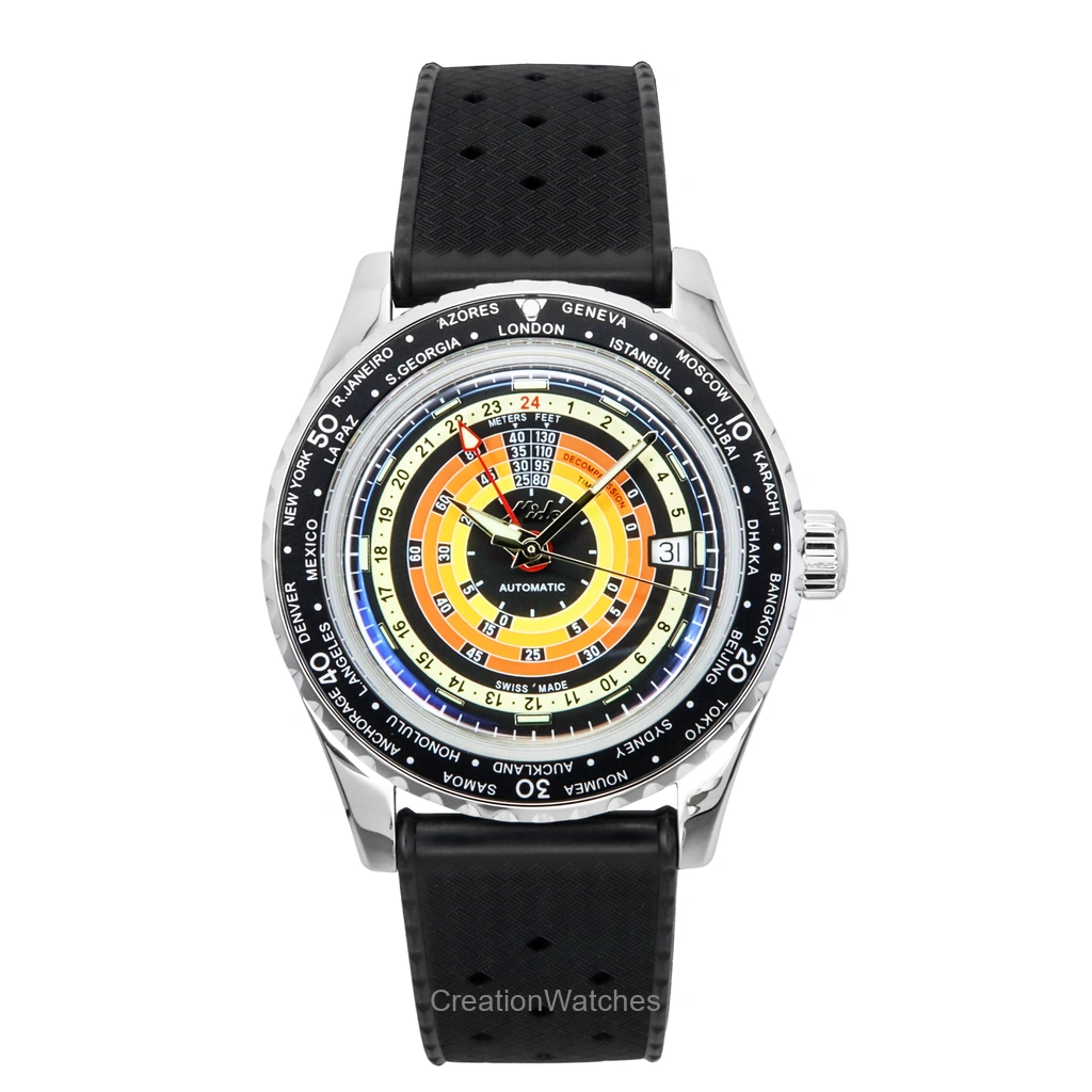 Mido Ocean Star Decompression Worldtimer GMT 自動巻き ダイバーズ M026.829.17.051.00 200m防水 Men's Watch With Extra Bracelet