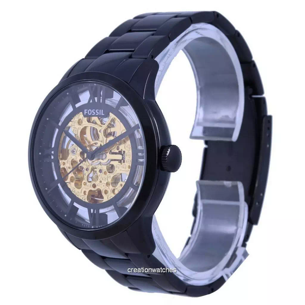 Steel Skeleton Automatic Fossil Watch Dial Men\'s Stainless ME3197 Townsman