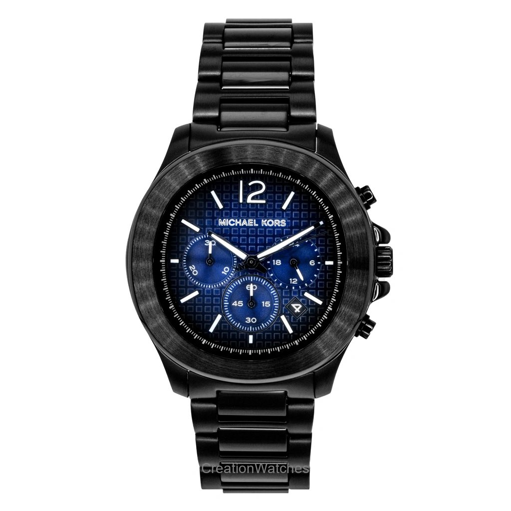 Michael Kors Oversized Sage クロノグラフ ステンレススチール 青文字盤 クォーツ MK9193 メンズ腕時計