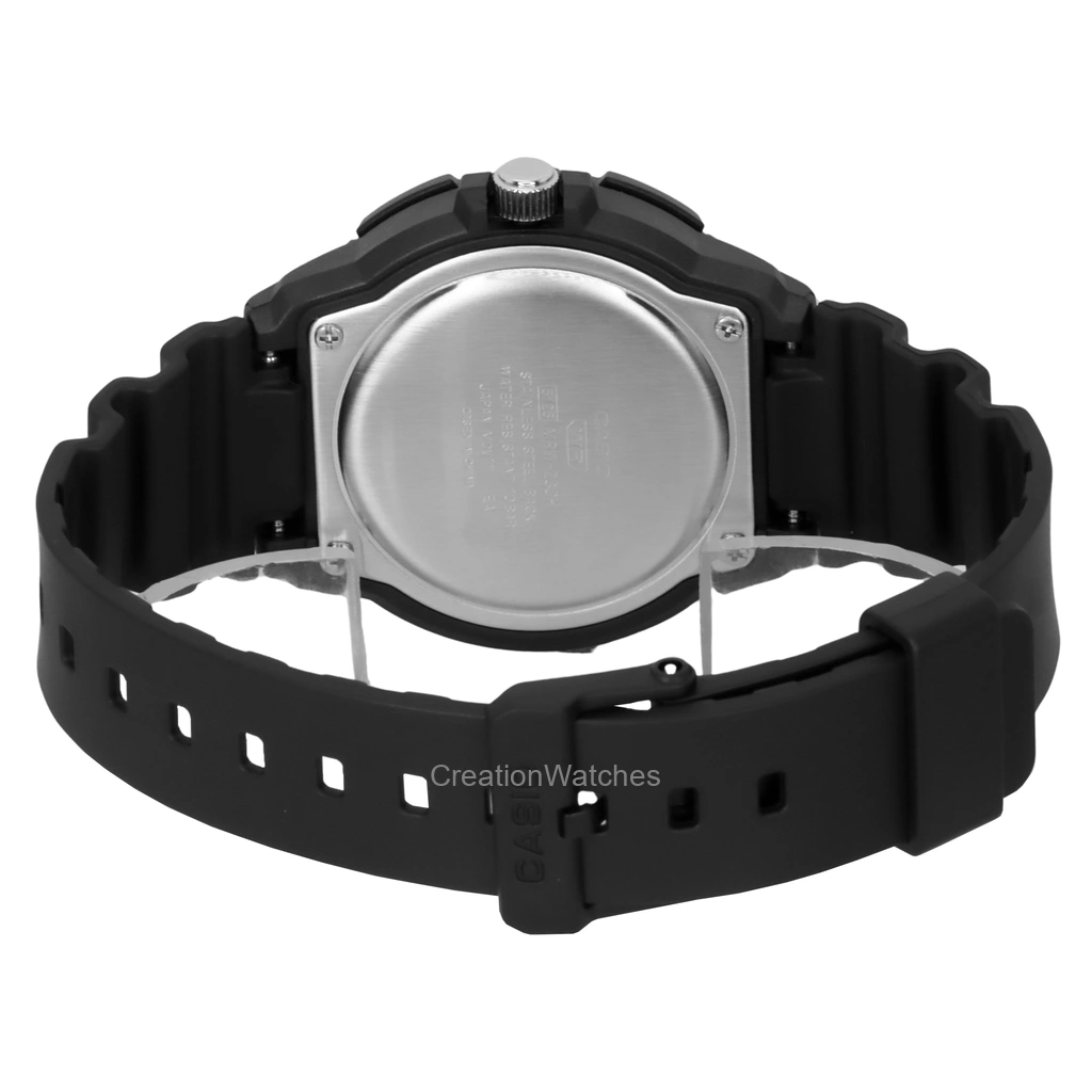 Orologio uomo CASIO mod. MRW-230H-1E1VDF Analogico in resina nero day/date 44mm