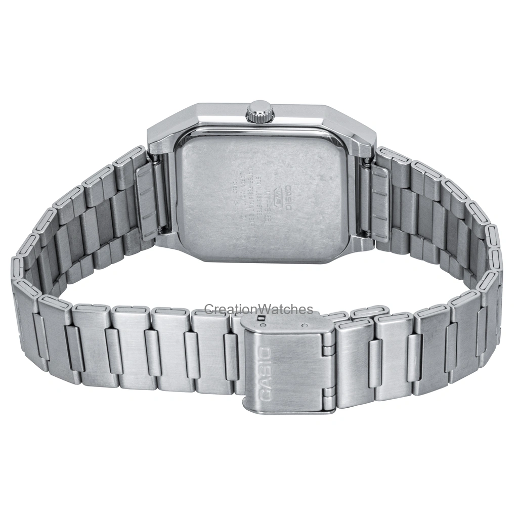 カシオ スタンダード アナログ ステンレススチール アイスブルー