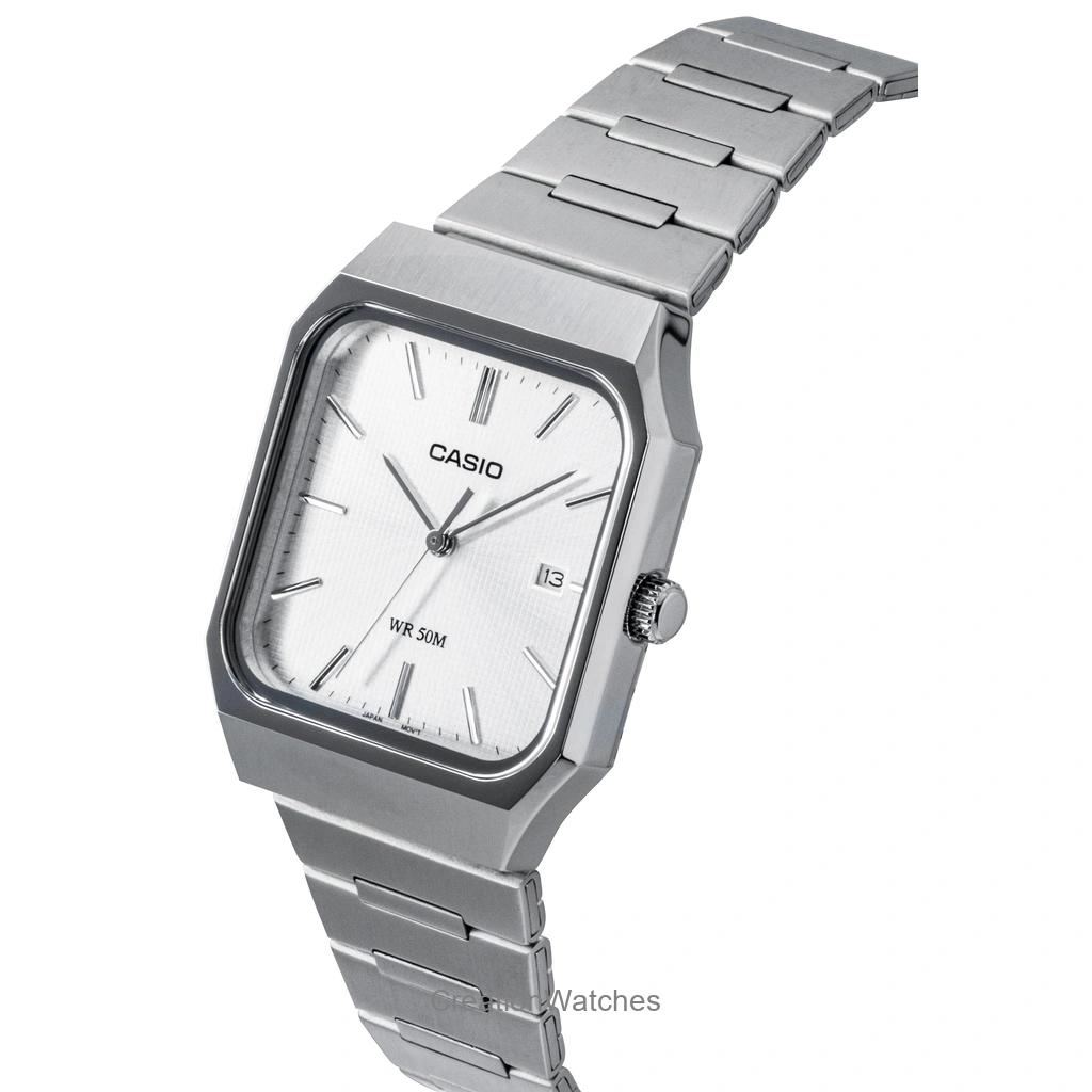 【新品・未使用】CASIO MTP-B185D-7A シルバー CASIO カシオ MTP-B185D メンズ 腕時計 5気圧防水 10年保証