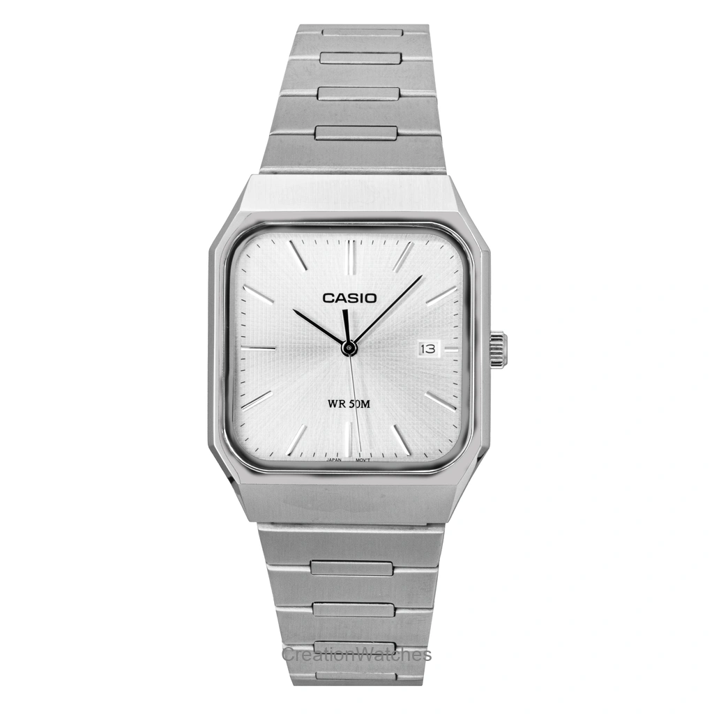 Casio Standard Analog Stainless Steel Silver Dial Quartz MTP-B185D