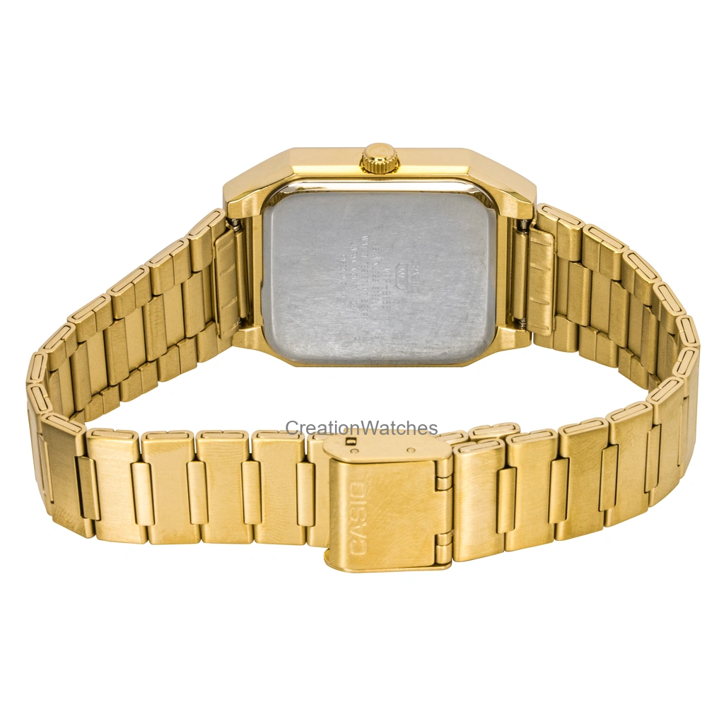 Casio Standard Analog Stainless Steel Gold Dial Quartz MTP-B185G
