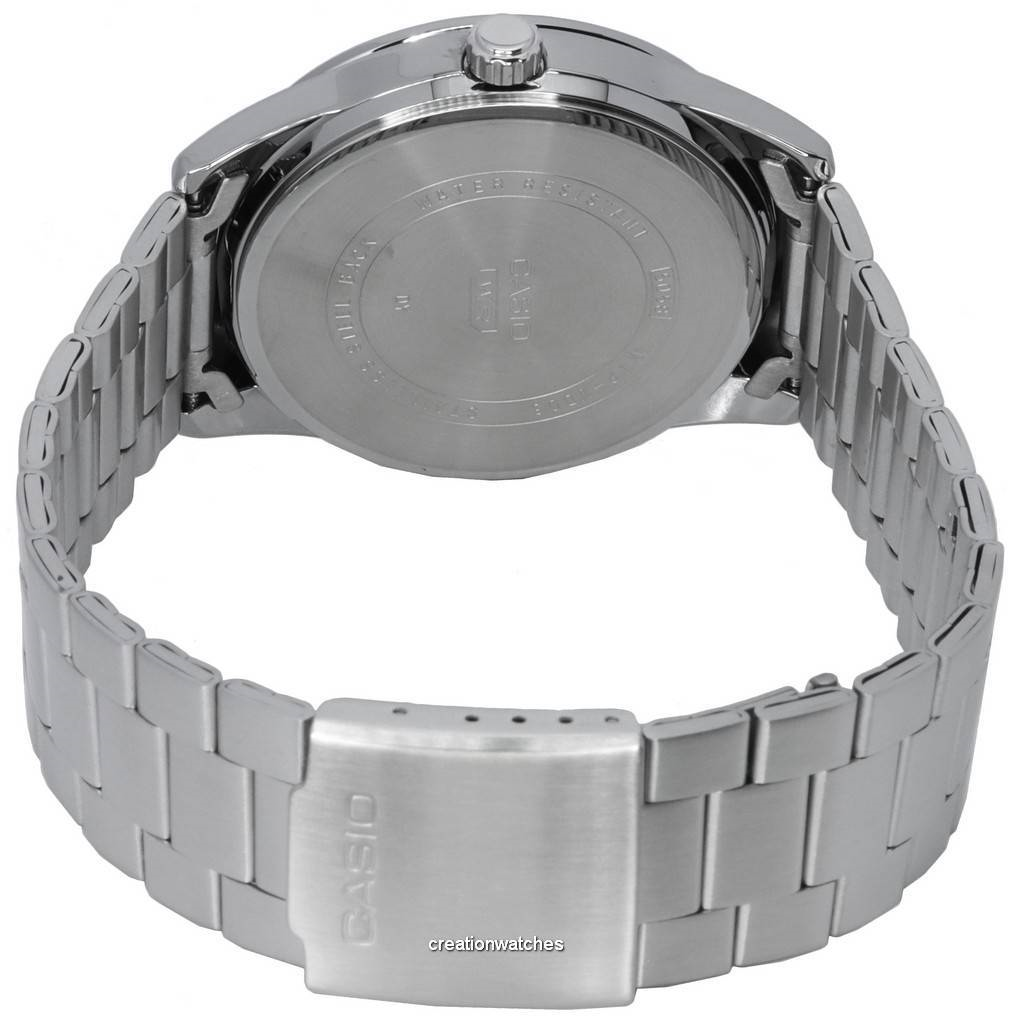คาสิโอ อะนาล็อก สายสแตนเลส Silver Dial Quartz MTP-VD03D-7A MTPVD03D-7 นาฬิกาข้อมือผู้ชาย