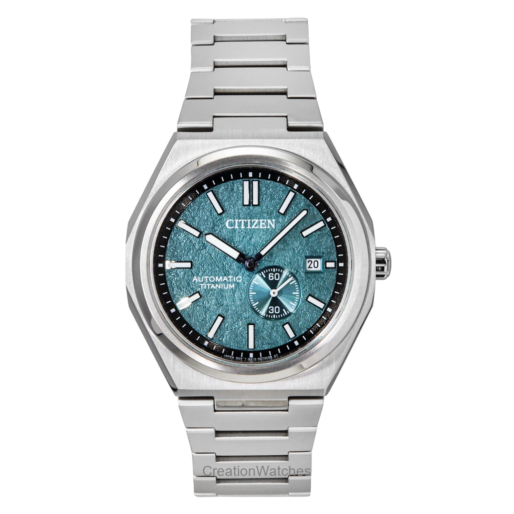 Citizen Zenshin Super Titanium 緑文字盤 自動巻き NJ0180-80X 100m防水 メンズ腕時計
