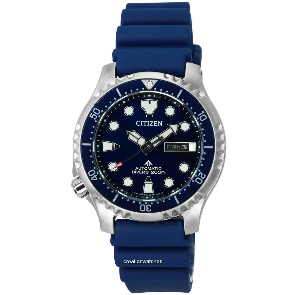 Citizen Promaster Rubber Strap Blue Dial Automatic Diver's NY0141-10L 200M Men's Watch