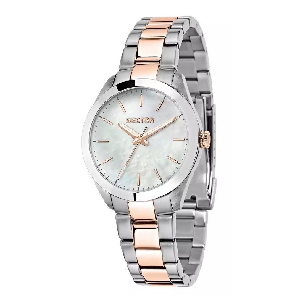 Sector 220 Just Time Two Tone Stainless Steel Mother Of Pearl Dial Quartz R3253588520 Women's Watch