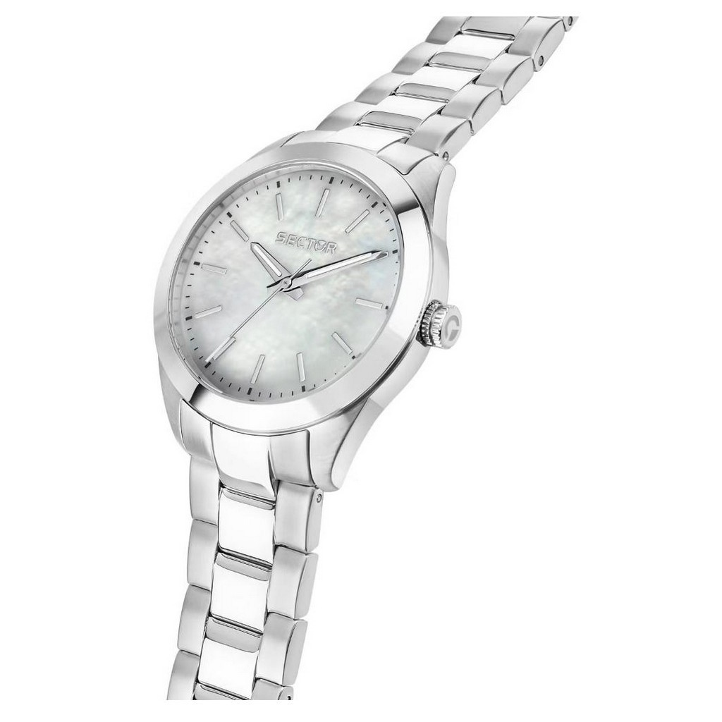 Sector 220 Just Time Stainless Steel Mother Of Pearl Dial Quartz R3253588522 Women's Watch