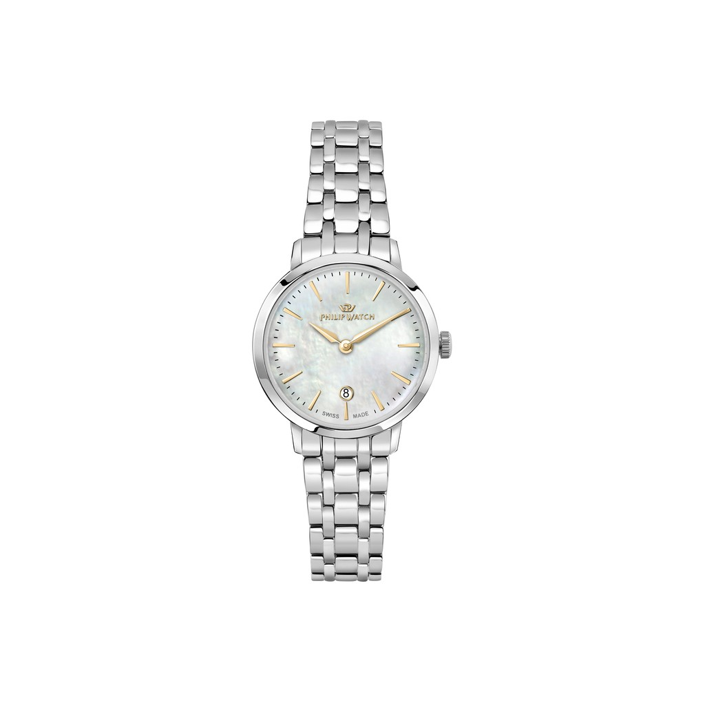 Philip Watch Swiss Made Audrey Stainless Steel Mother Of Pearl Dial Quartz R8253150513 Women's Watch