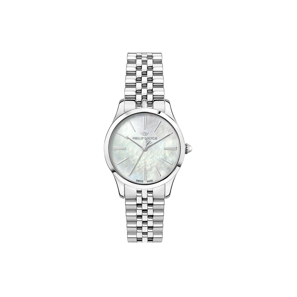 Philip Watch Swiss Made Grace Stainless Steel Mother Of Pearl Dial Quartz R8253208517 100M Women's Watch