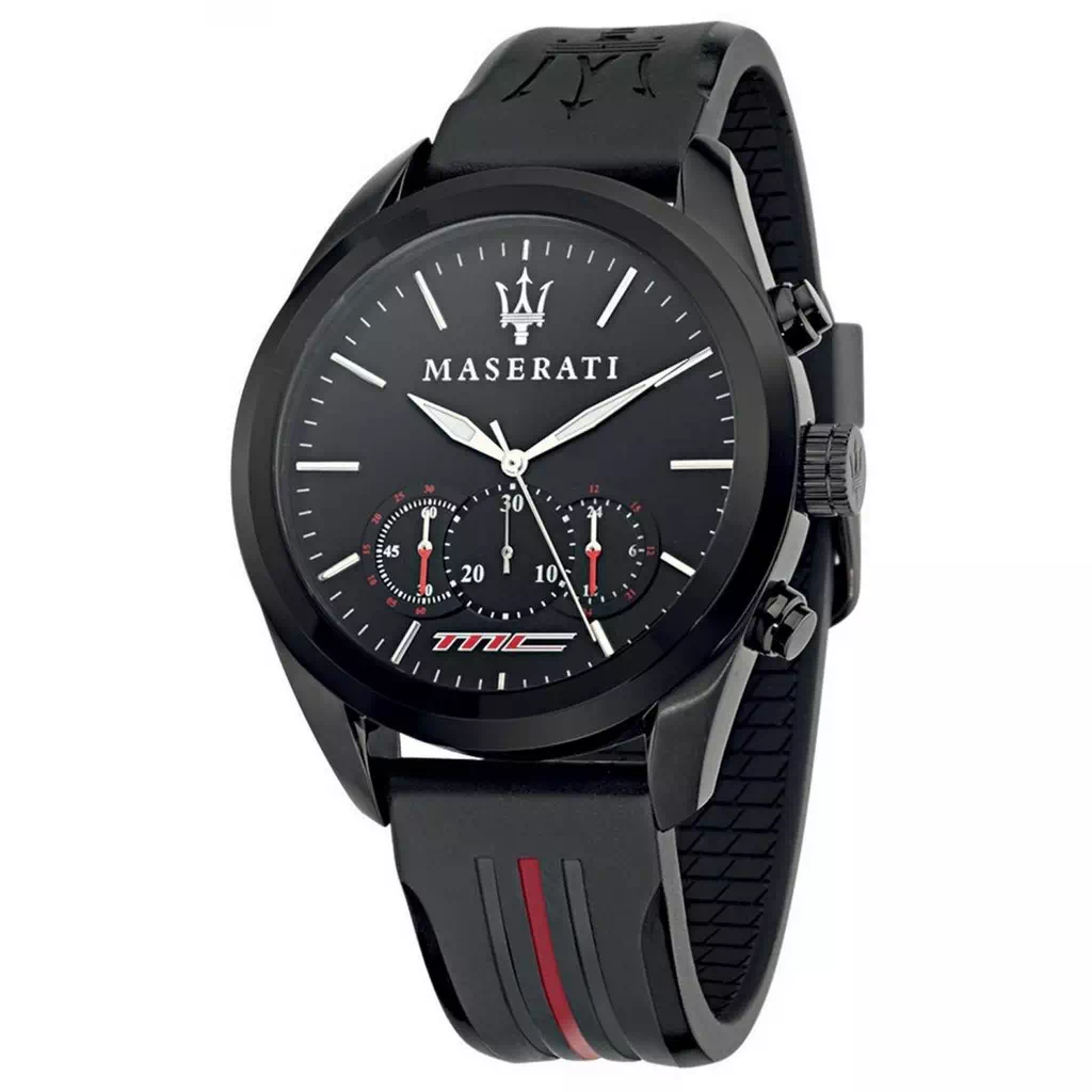 Maserati Traguardo Chronograph R8871612028 reloj de lujo negro para hombre  - TIME El Salvador