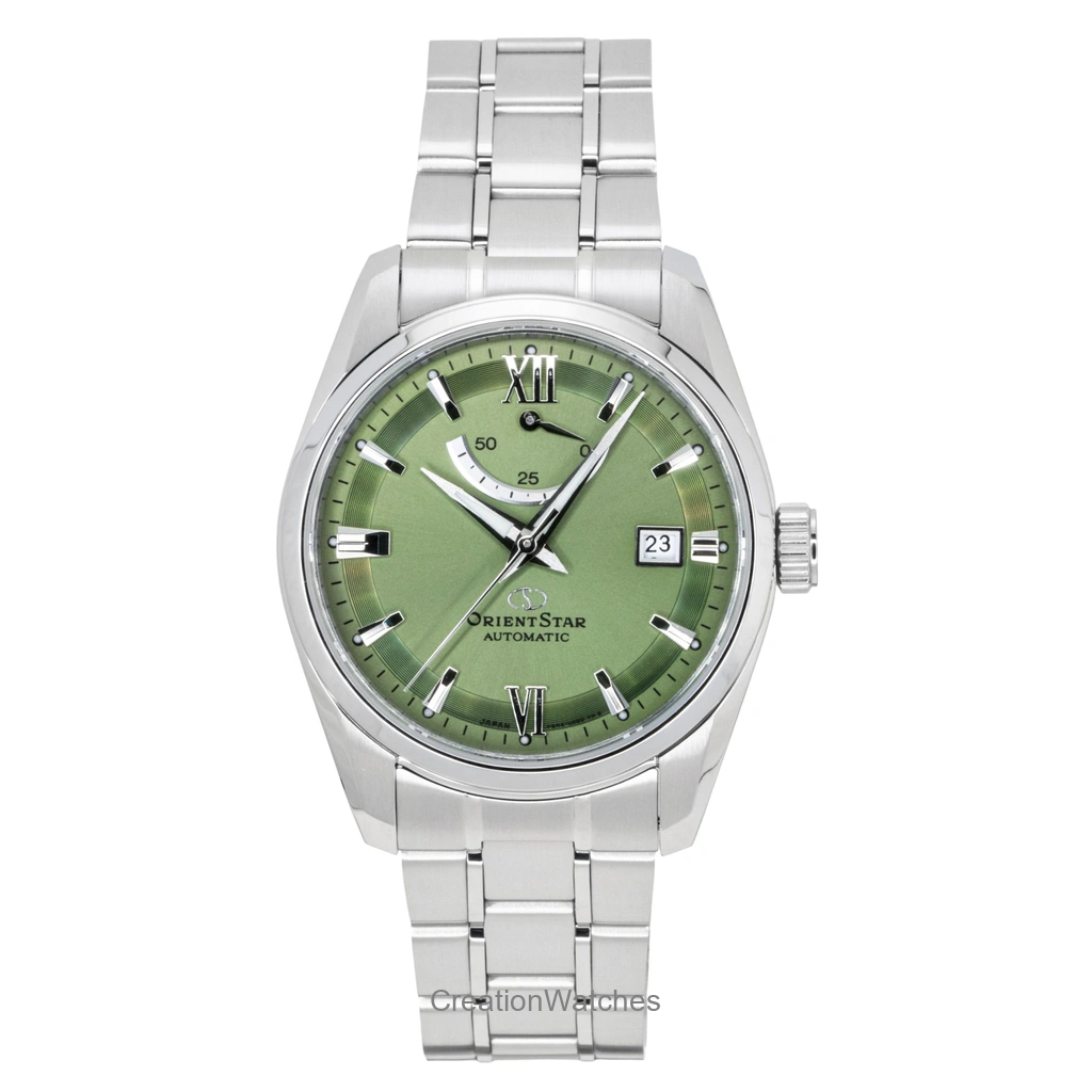 Orient Star Contemporary ステンレススチール 緑文字盤 自動巻き RE-AU0107E 100m防水 メンズ腕時計
