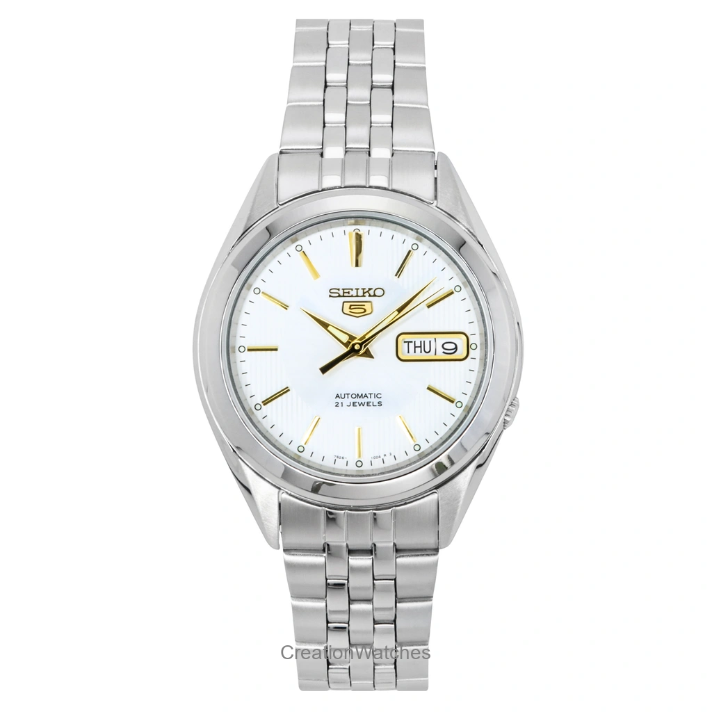 再生品 Seiko 5 自動巻き 21 Jewels SNKL17K1 SNKL17K SNKL17 メンズ腕時計