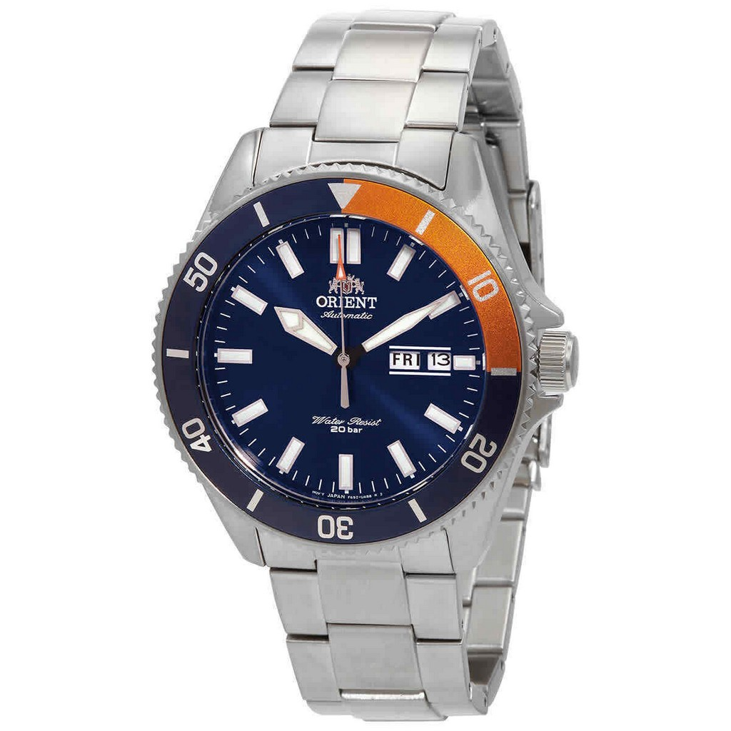 再生品 Orient Sports Diver 青文字盤 自動巻き RA-AA0913L19B 200m防水 メンズ腕時計