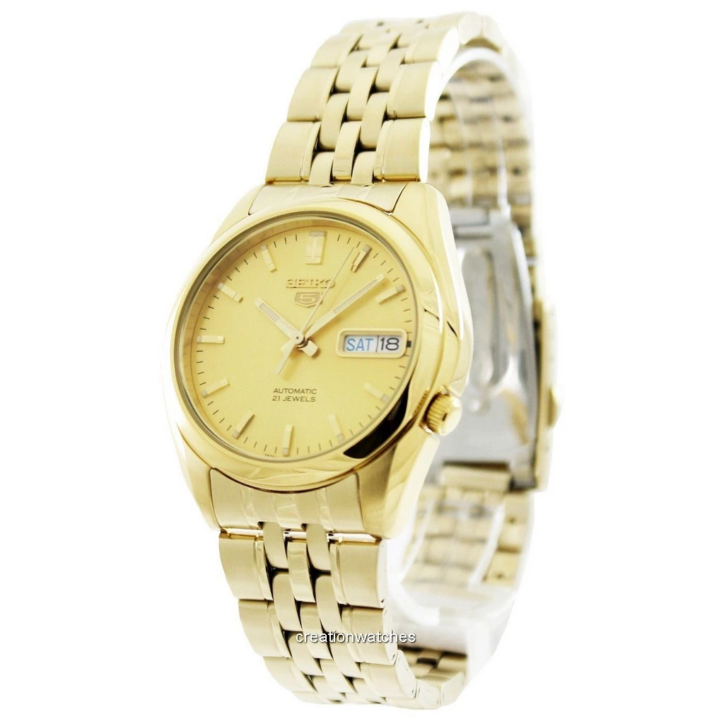 再生品 Seiko 5 自動巻き 21 Jewels SNK366 SNK366K1 SNK366K メンズ腕時計