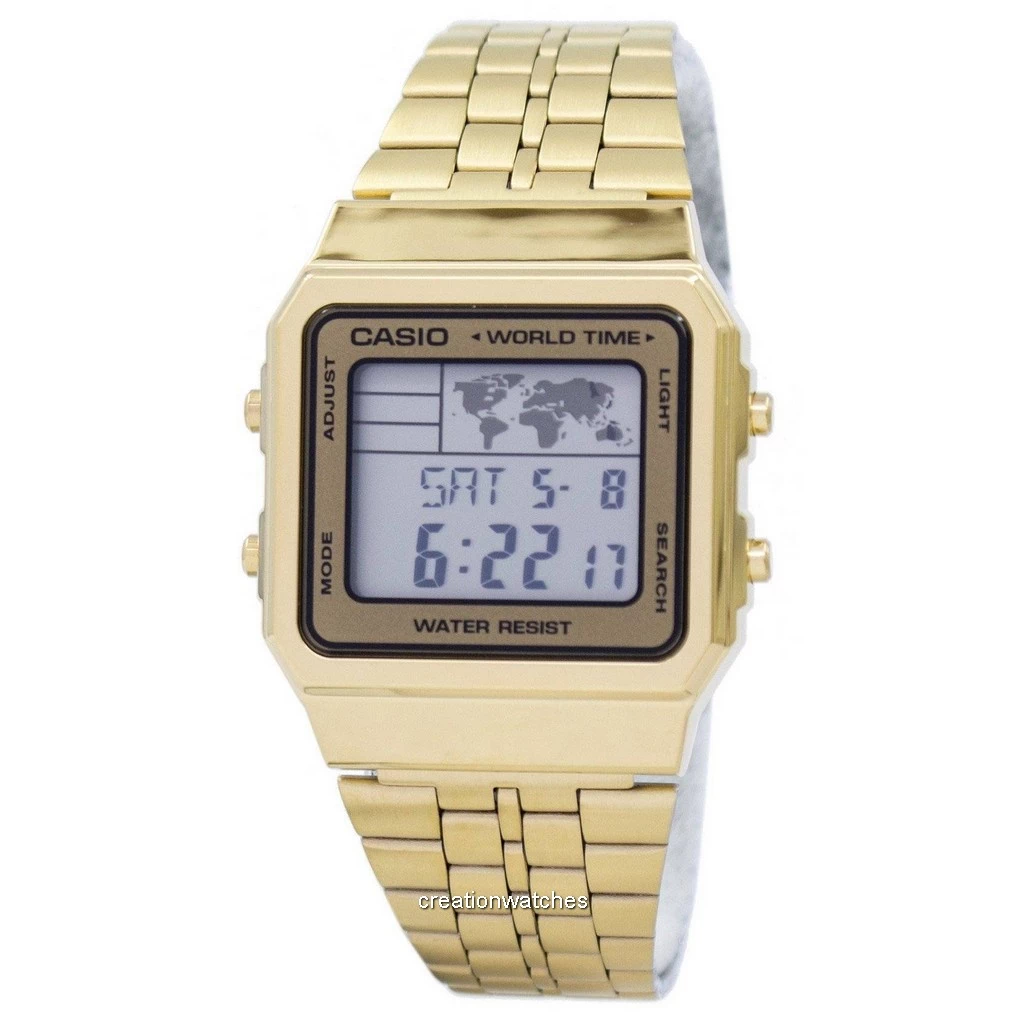 再生品 Casio Alarm World Time デジタル A500WGA-9DF メンズ腕時計
