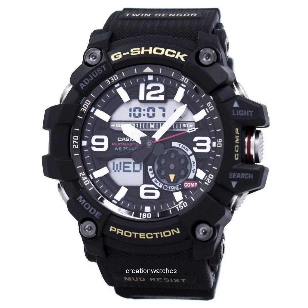再生品 Casio G-SHOCK MUDMASTER Twin Sensor GG-1000-1A GG1000-1A メンズ腕時計